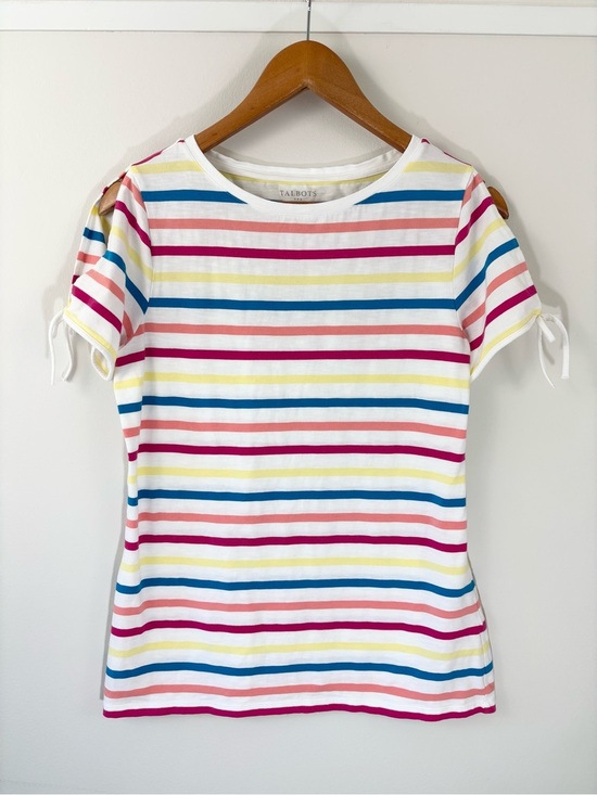 Talbots Tops - Talbots stripe shirt with open shoulders